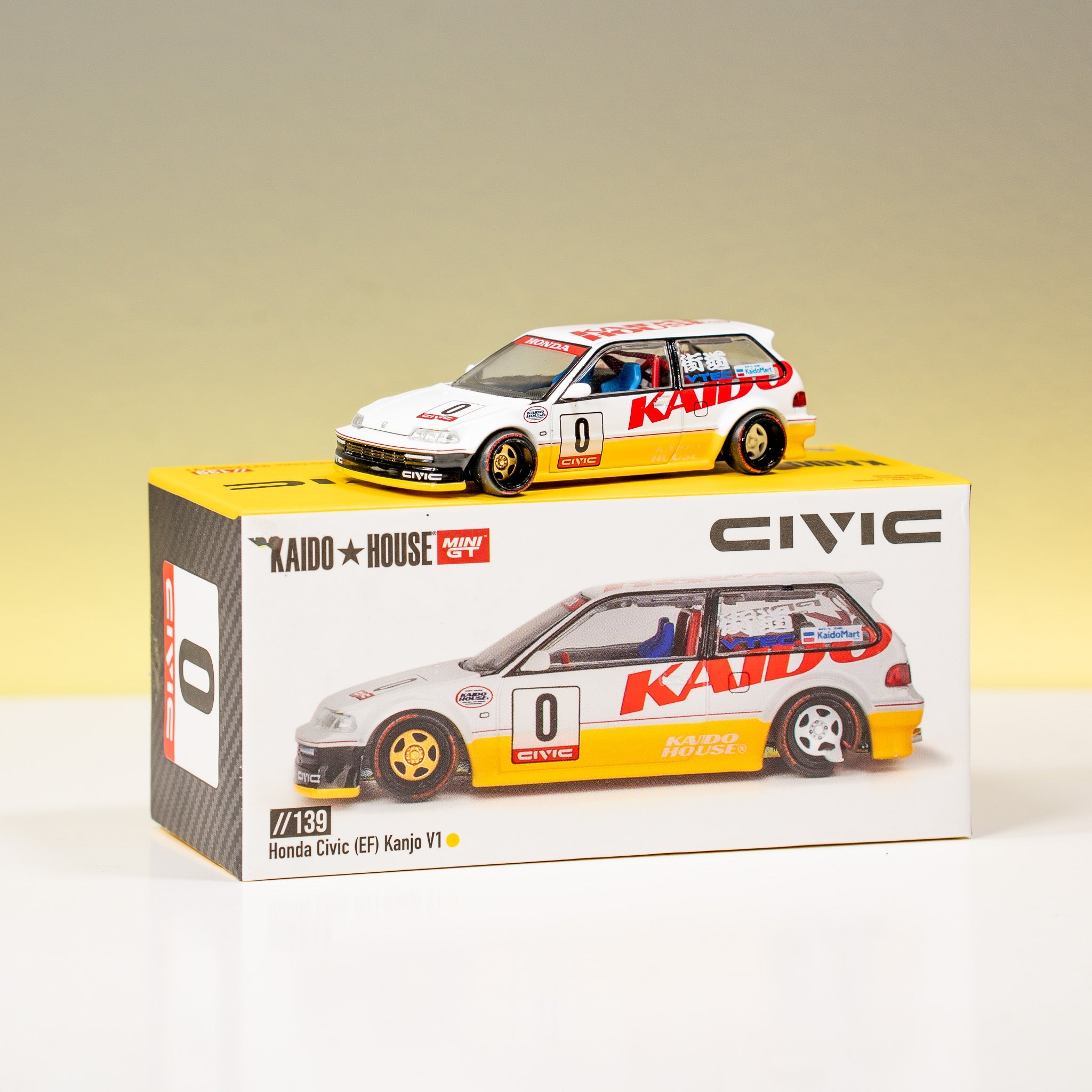 Kaido★House x Mini GT - Honda Civic (EF) Kanjo V1